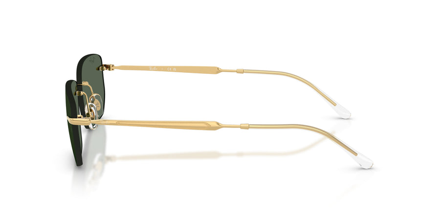 Metal Unisex Sunglass RB3768 – Gold / Dark Green