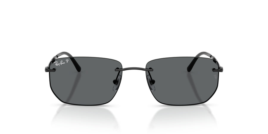 Metal Unisex Sunglass RB3768 – Black / Dark Grey Polar