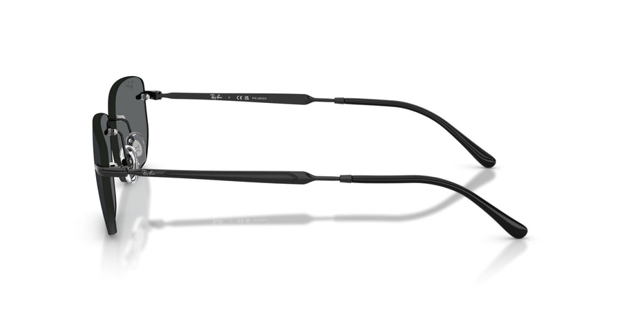 Metal Unisex Sunglass RB3768 – Black / Dark Grey Polar