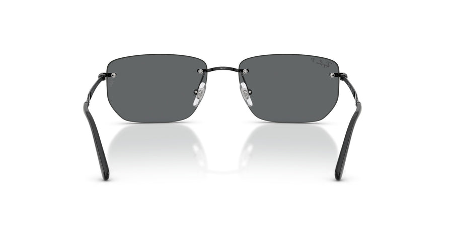 Metal Unisex Sunglass RB3768 – Black / Dark Grey Polar
