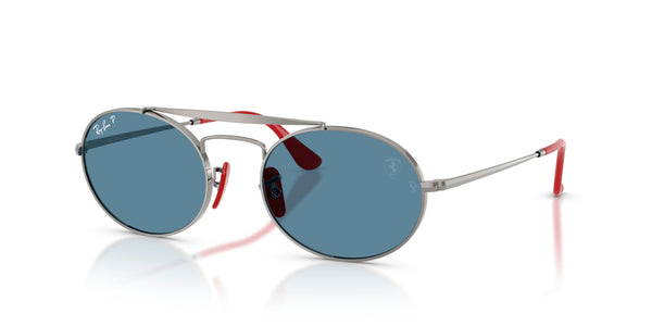Metal Unisex Sunglass RB3775M – Gunmetal / Polar Blue