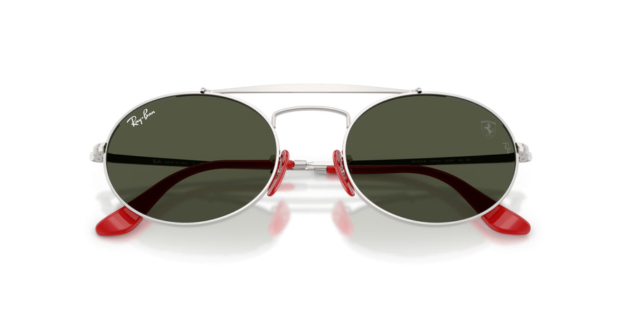 Metal Unisex Sunglass RB3775M – Silver / Green