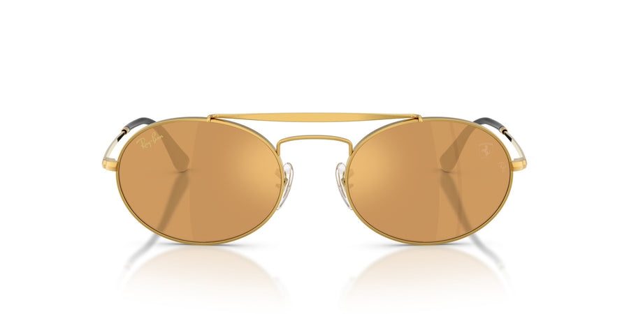 Metal Unisex Sunglass RB3775M – Gold / Light Brown Mirror Gold