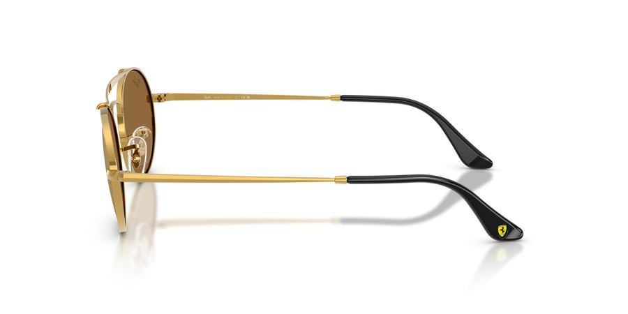 Metal Unisex Sunglass RB3775M – Gold / Light Brown Mirror Gold