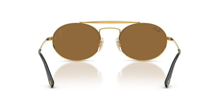 Metal Unisex Sunglass RB3775M – Gold / Light Brown Mirror Gold