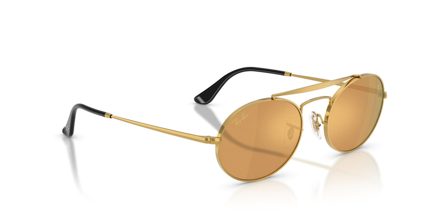 Metal Unisex Sunglass RB3775M – Gold / Light Brown Mirror Gold