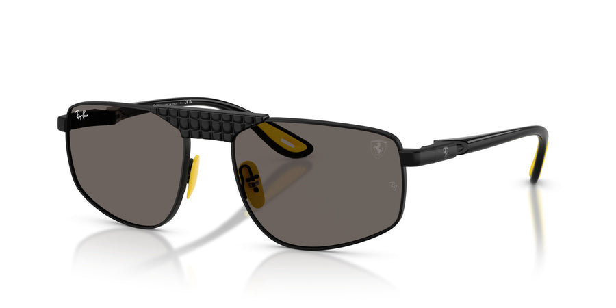 Metal Unisex Sunglass RB3776M – Black / Dark Grey