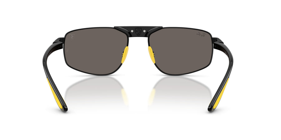 Metal Unisex Sunglass RB3776M – Black / Dark Grey