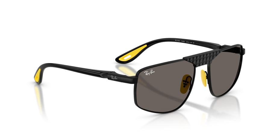 Metal Unisex Sunglass RB3776M – Black / Dark Grey