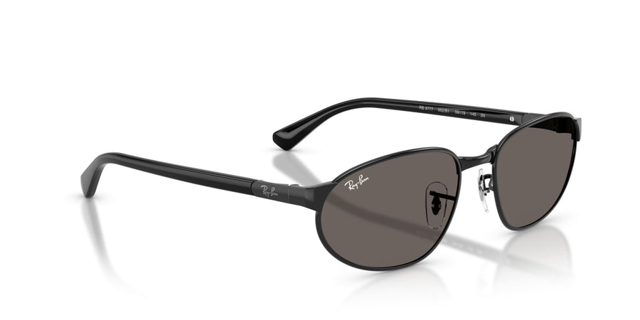 Metal Unisex Sunglass RB3777 – Black / Dark Grey