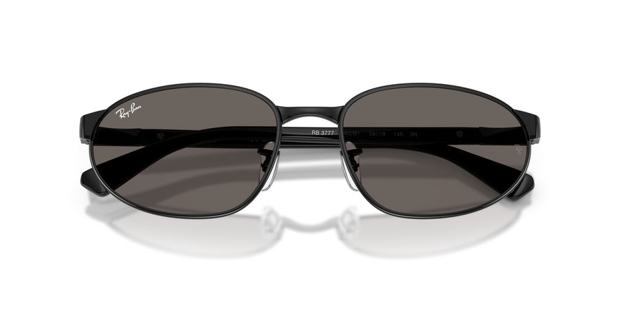 Metal Unisex Sunglass RB3777 – Black / Dark Grey