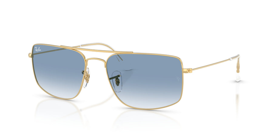 Metal Unisex Sunglass RB3779 – Gold / Clear Gradient Blue
