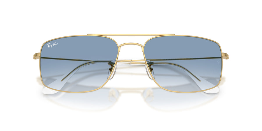 Metal Unisex Sunglass RB3779 – Gold / Clear Gradient Blue
