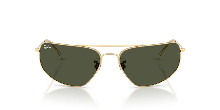 Metal Unisex Sunglass RB3780 – Gold / Green
