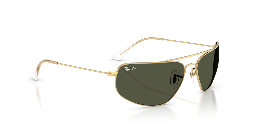 Metal Unisex Sunglass RB3780 – Gold / Green
