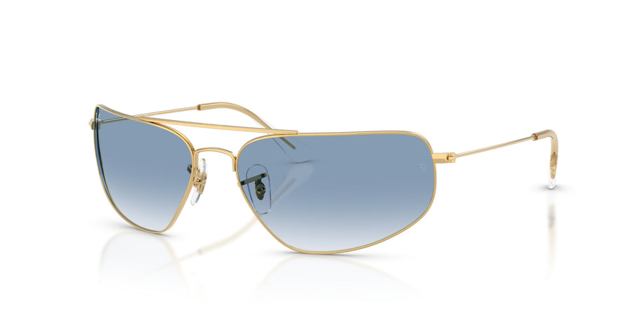 Metal Unisex Sunglass RB3780 – Gold / Clear Gradient Blue