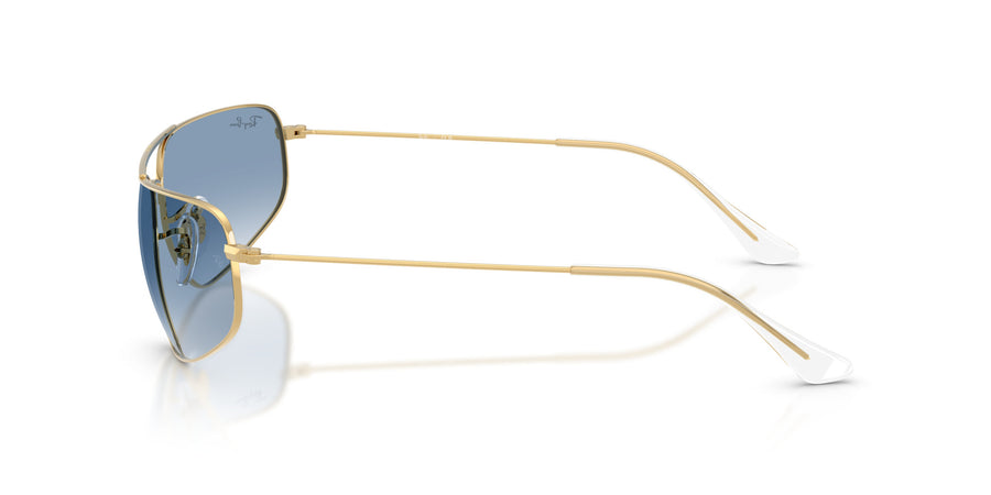 Metal Unisex Sunglass RB3780 – Gold / Clear Gradient Blue