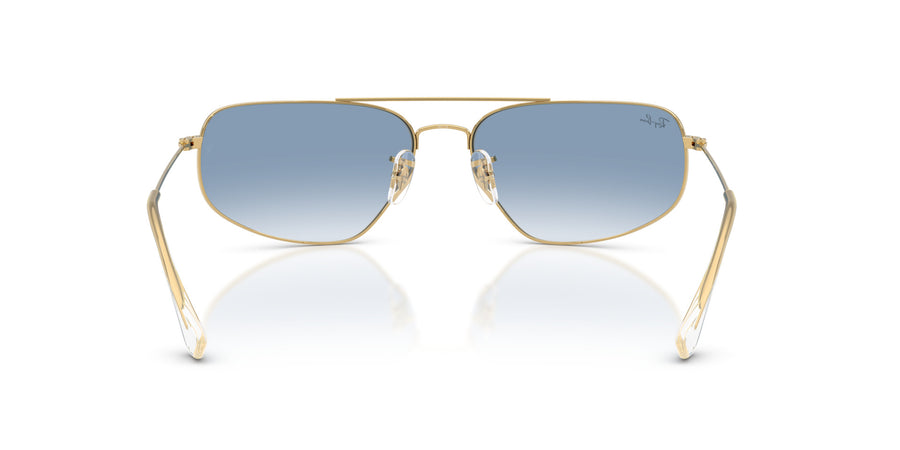 Metal Unisex Sunglass RB3780 – Gold / Clear Gradient Blue