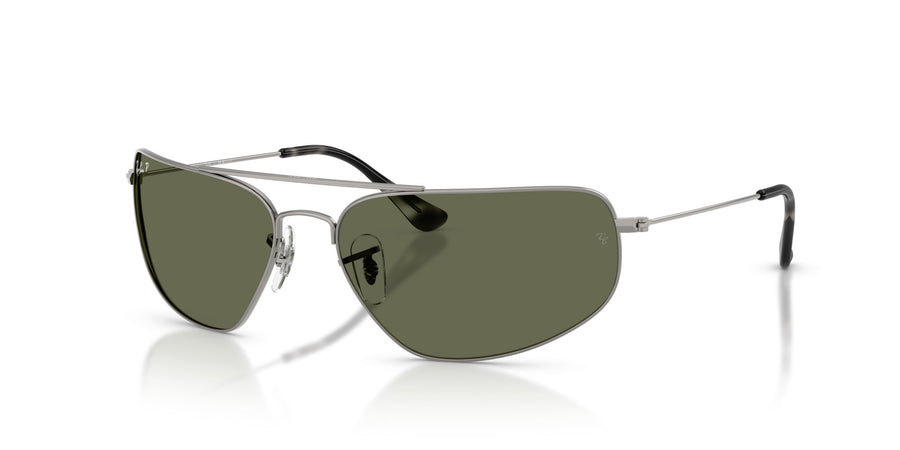 Metal Unisex Sunglass RB3780 – Gunmetal / Green Polar