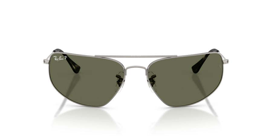 Metal Unisex Sunglass RB3780 – Gunmetal / Green Polar