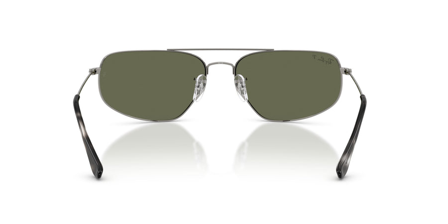 Metal Unisex Sunglass RB3780 – Gunmetal / Green Polar