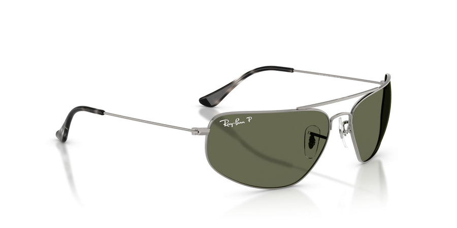 Metal Unisex Sunglass RB3780 – Gunmetal / Green Polar