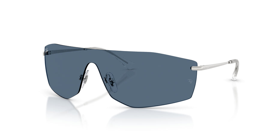 Metal Unisex Sunglass RB3781 – Silver / Dark Blue