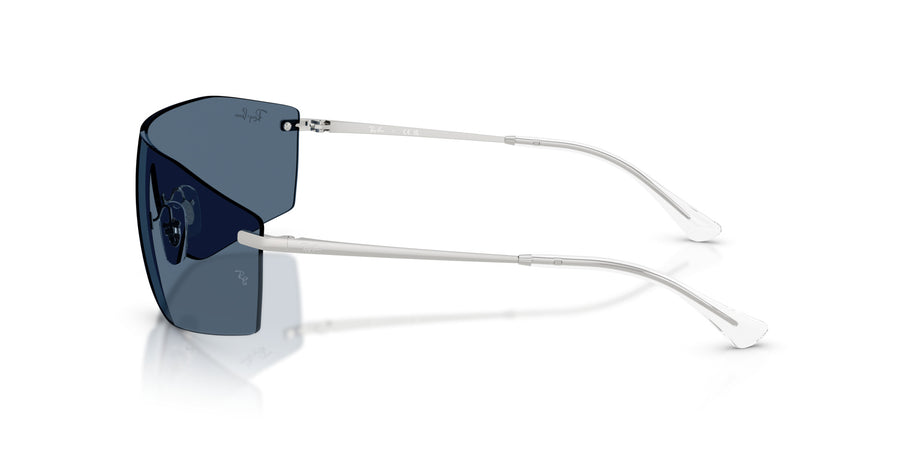 Metal Unisex Sunglass RB3781 – Silver / Dark Blue