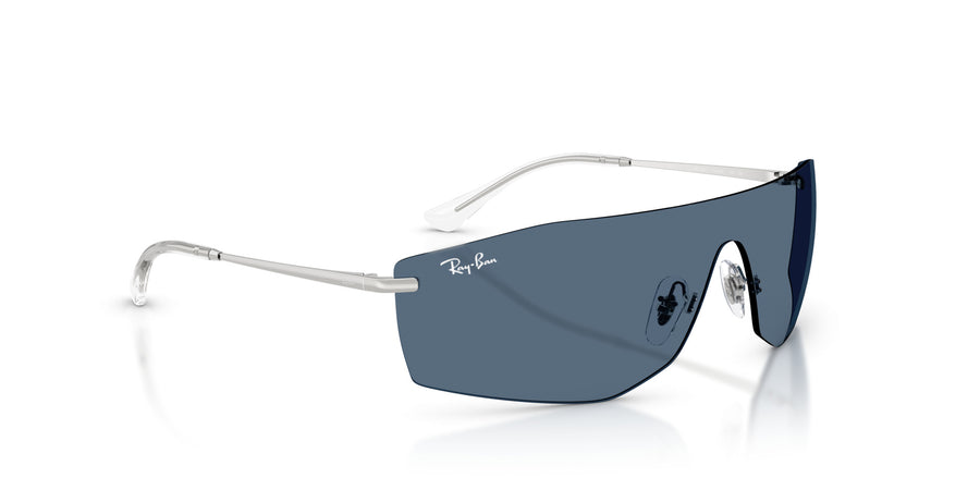 Metal Unisex Sunglass RB3781 – Silver / Dark Blue
