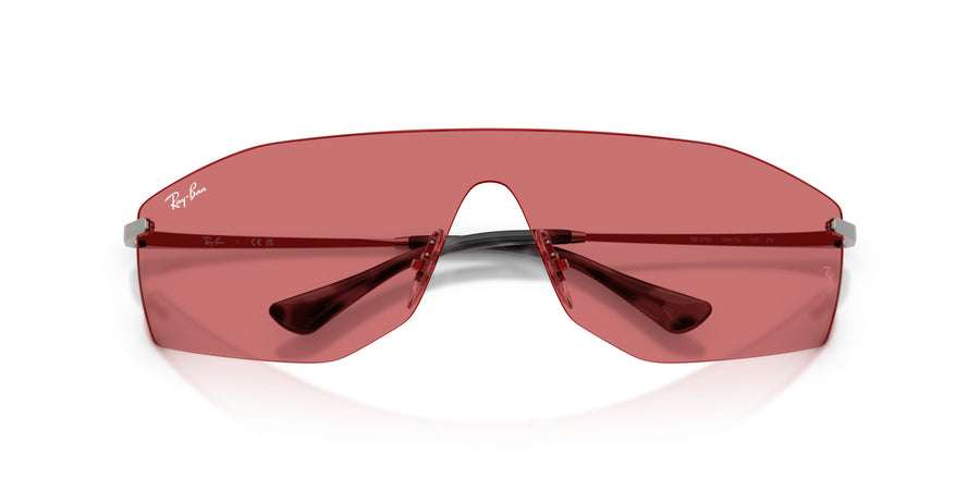 Metal Unisex Sunglass RB3781 – Gunmetal / Red Hiper