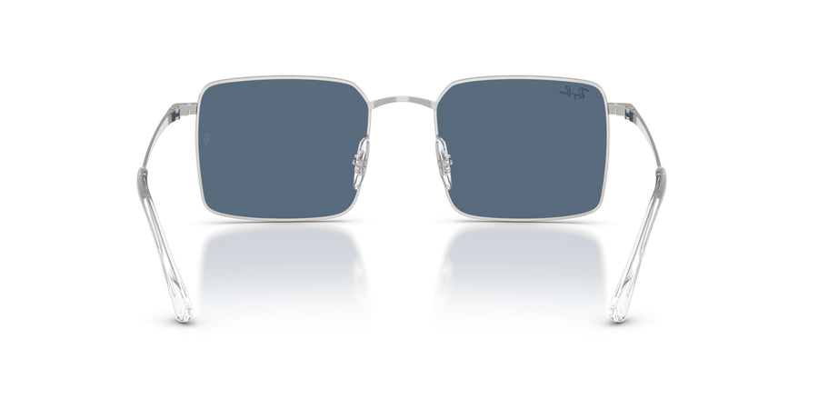 Metal Unisex Sunglass RB3782 – Silver / Dark Blue