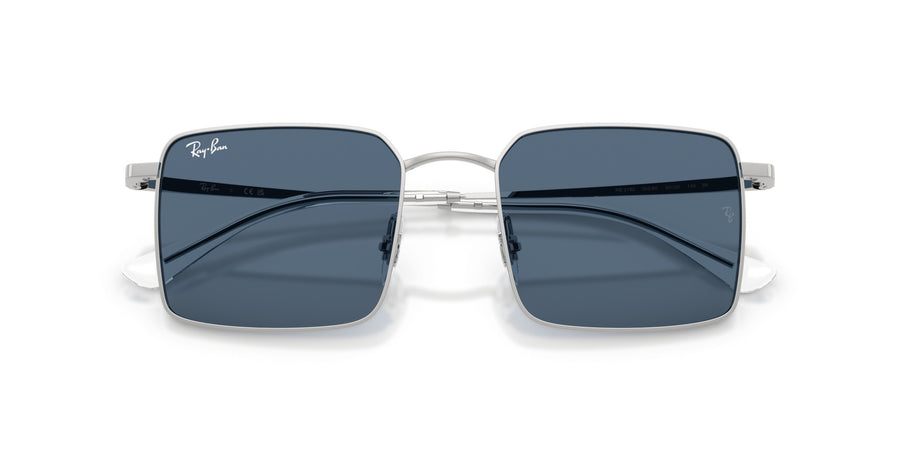 Metal Unisex Sunglass RB3782 – Silver / Dark Blue