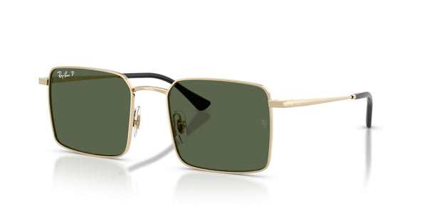 Metal Unisex Sunglass RB3782 – Gold / Dark Green Polar