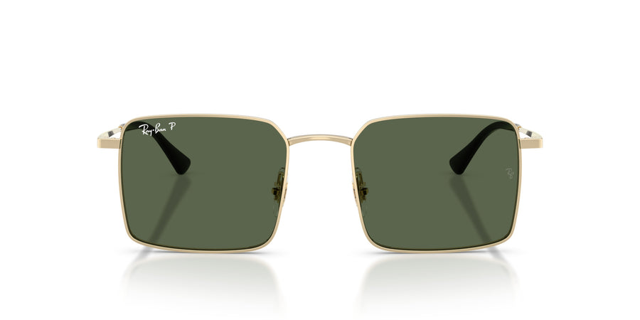 Metal Unisex Sunglass RB3782 – Gold / Dark Green Polar