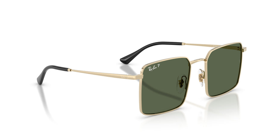 Metal Unisex Sunglass RB3782 – Gold / Dark Green Polar