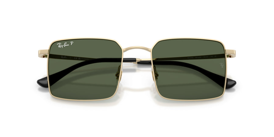 Metal Unisex Sunglass RB3782 – Gold / Dark Green Polar