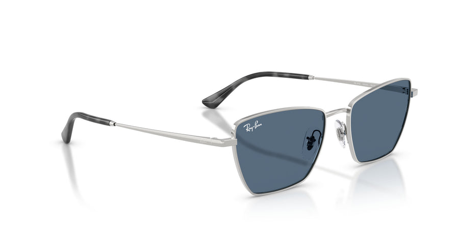 Metal Unisex Sunglass RB3783 – Silver / Dark Blue