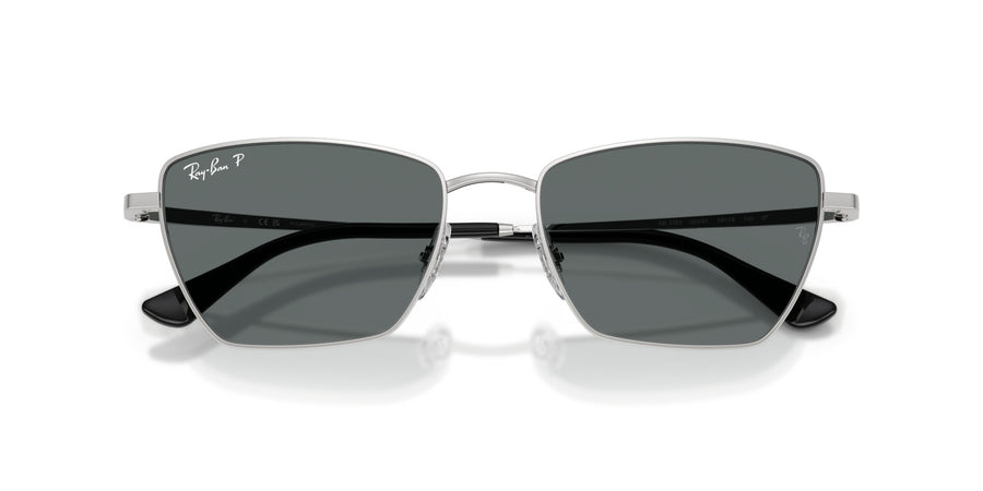 Metal Unisex Sunglass RB3783 – Silver / Dark Grey Polar