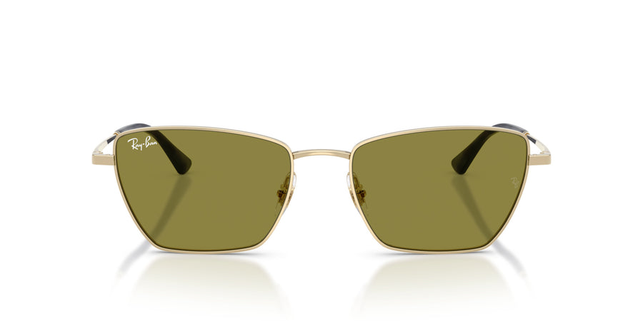 Metal Unisex Sunglass RB3783 – Gold / Green