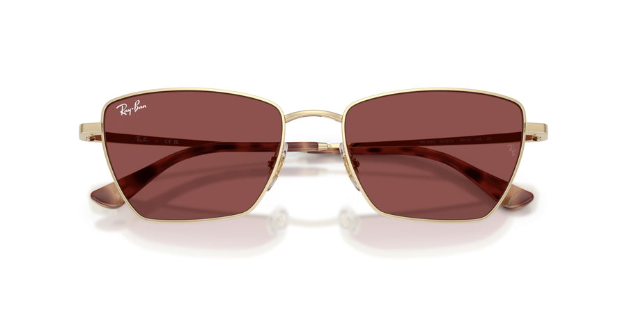 Metal Unisex Sunglass RB3783 – Gold / Dark Violet