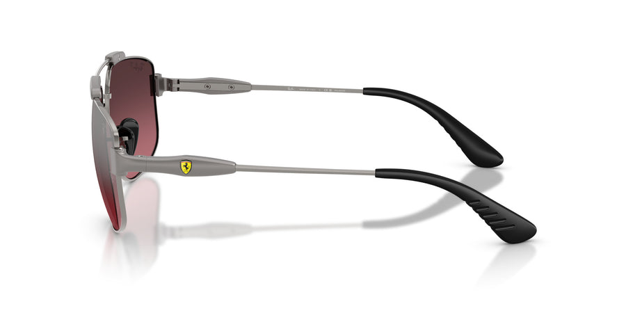 Metal Unisex Sunglass RB3789M – Gunmetal / Polar Wine Grad Silver