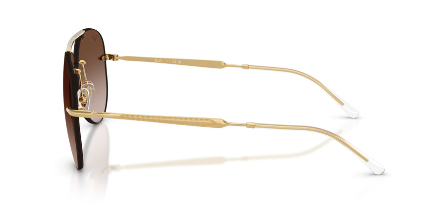 Metal Unisex Sunglass RB3791 – Light Brown Gradient Dark Brown