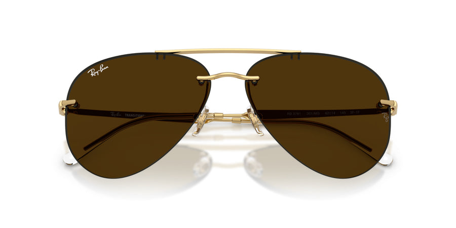 Metal Unisex Sunglass RB3791 – Photo Amber Dark To Darker