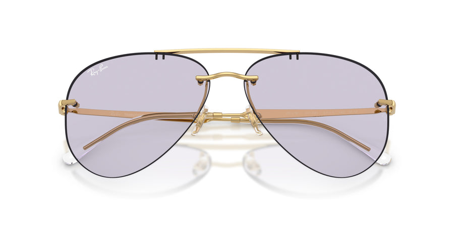Metal Unisex Sunglass RB3791 – Photo Amethyst Dark To Darker