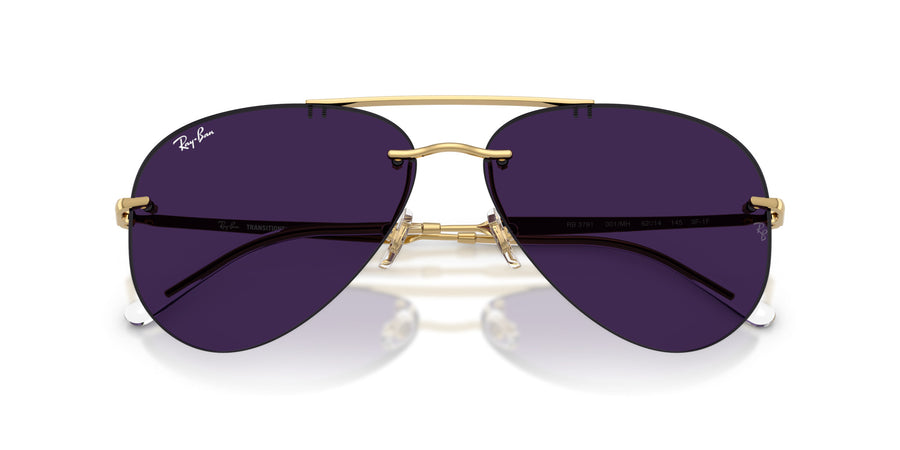 Metal Unisex Sunglass RB3791 – Photo Amethyst Dark To Darker