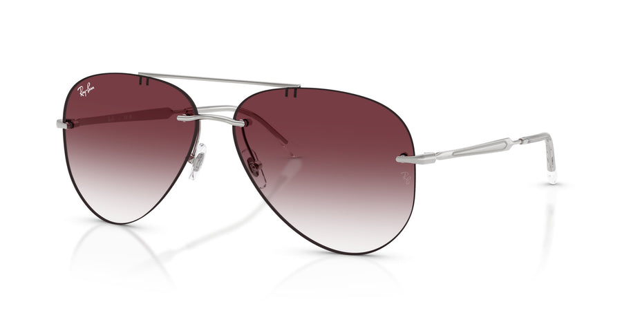 Metal Unisex Sunglass RB3791 – Silver / Clear Gradient Dark Violet