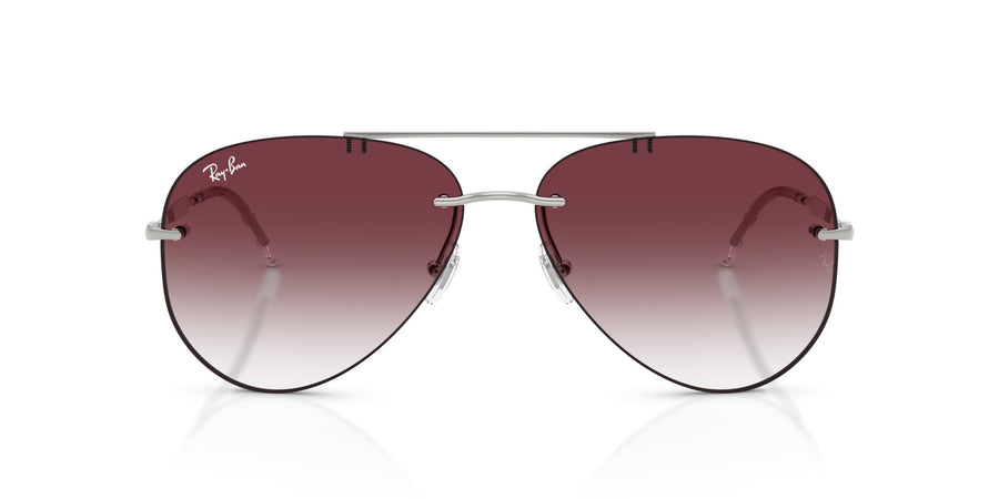 Metal Unisex Sunglass RB3791 – Silver / Clear Gradient Dark Violet
