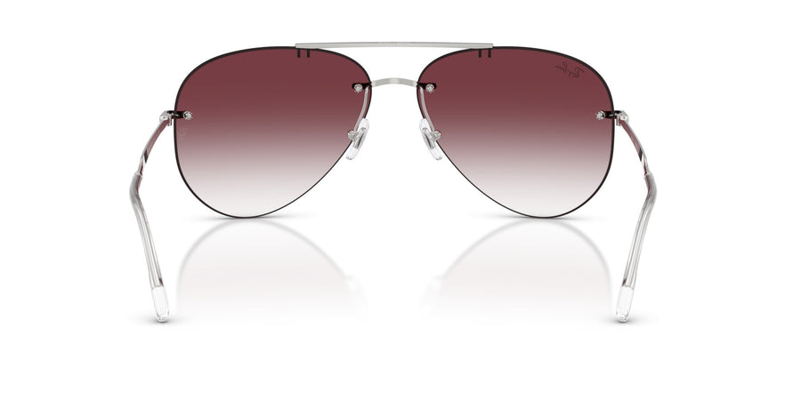 Metal Unisex Sunglass RB3791 – Silver / Clear Gradient Dark Violet