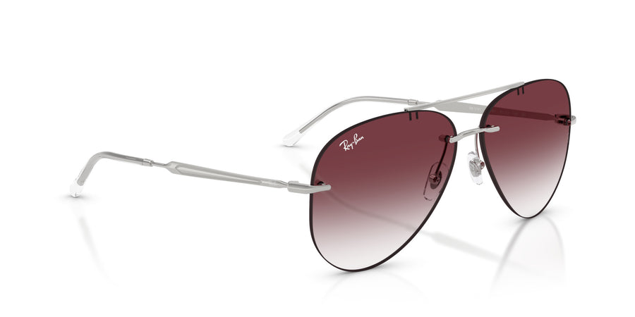 Metal Unisex Sunglass RB3791 – Silver / Clear Gradient Dark Violet