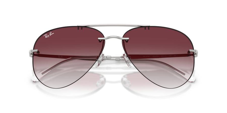 Metal Unisex Sunglass RB3791 – Silver / Clear Gradient Dark Violet
